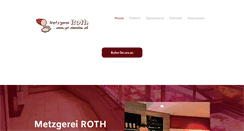 Desktop Screenshot of metzgerei-roth.de